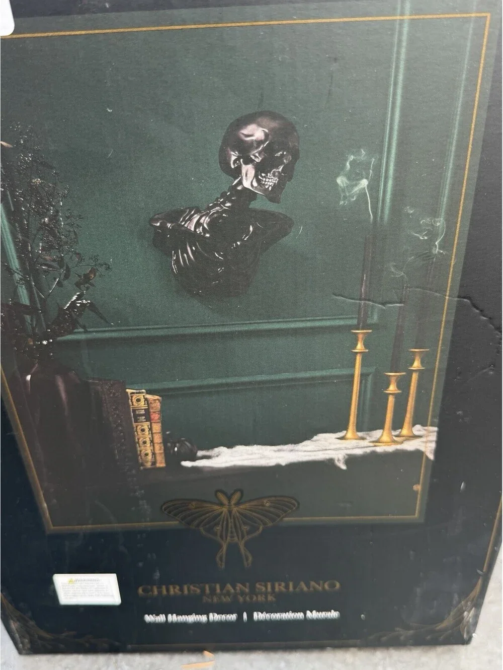 Viral TikTok Christian Siriano Black Skeleton Halloween Wall Hanging Decor